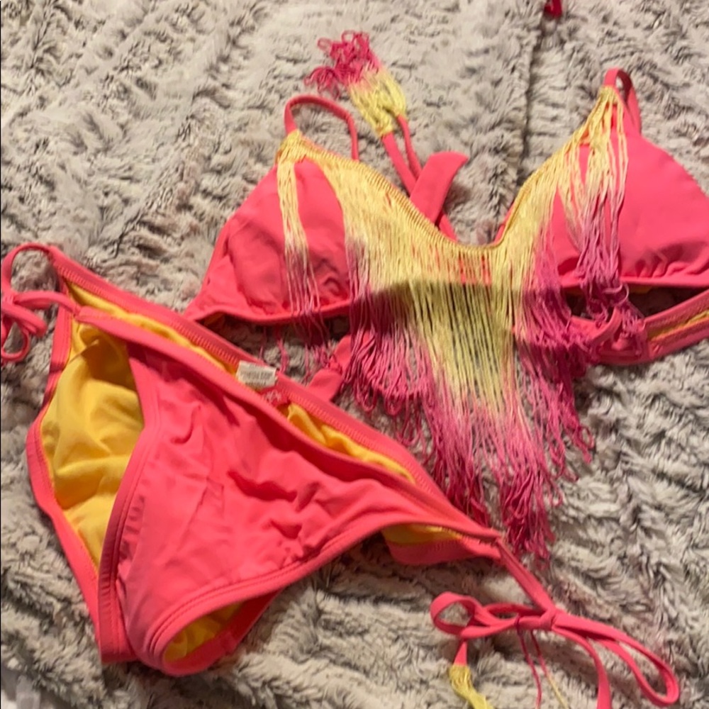 BIKINI LAB TWO PEICE FRINGE BIKINI